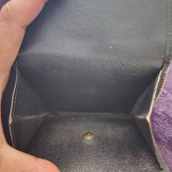 Authentic - Louis Vuitton Epi Black Coin Card Bill wallet Pocket Vintage - Picture 5 of 11